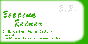 bettina reiner business card